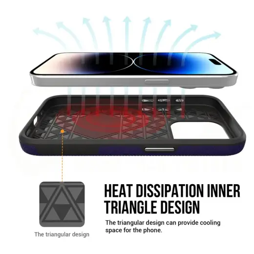 Vmax Triangle case for Samsung Galaxy A15 4G | A15 5G dark purple Photo