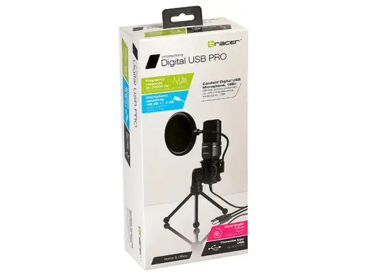Tracer Digital USB Pro microphone for gaming | podcasts | streams + Holder, Pop filter Photo