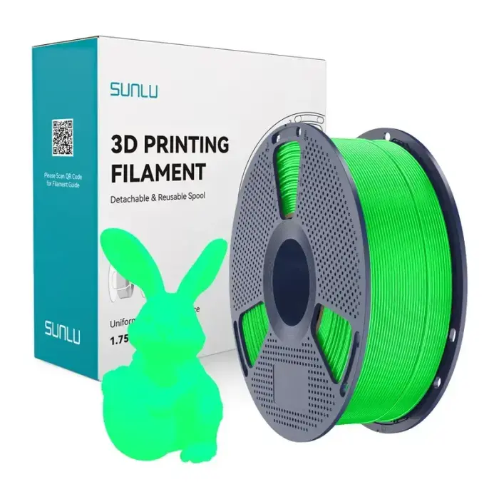 Filament Sunlu PLA Glow In The Dark (zielony)