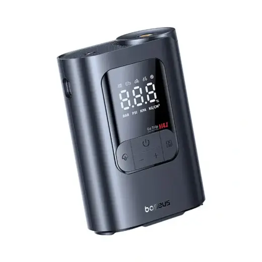 Baseus GoTrip VA1 Super Mini Wireless Air Compressor with 3 Tips - Black Foto 2
