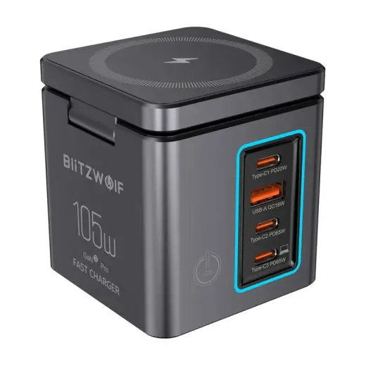 Зарядное устройство BlitzWolf BW-i113 | 105W | GaN | USB-A, USB-C