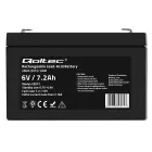 Qoltec AGM battery | 6V | 7.2 Ah | Maintenance-free | Efficient| LongLife | for toys, vehicles Foto 10