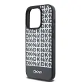 DKNY PU Leather Repeat Pattern Bottom Stripe MagSafe Case for iPhone 14 Pro Max Black — Foto 3