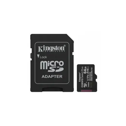 Kingston *microSD 64GB Canvas Select+ G3 100MB/s Adapt Фото num