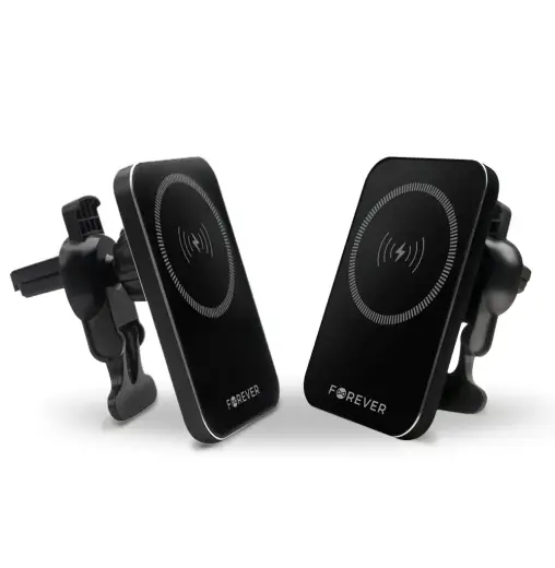 Forever car holder for air vent MACH-100 magnetic with wireless charging black 15W Photo