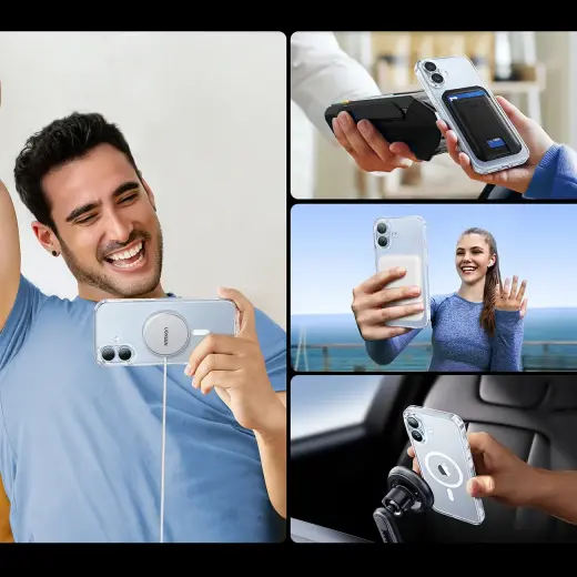 Ugreen Classy Clear Magnetic iPhone 16 Case - Transparent Foto 4