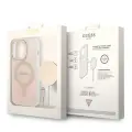 Guess 4G MagSafe Compatible Case + Wireless Charger for iPhone 14 Pro Pink Фото num