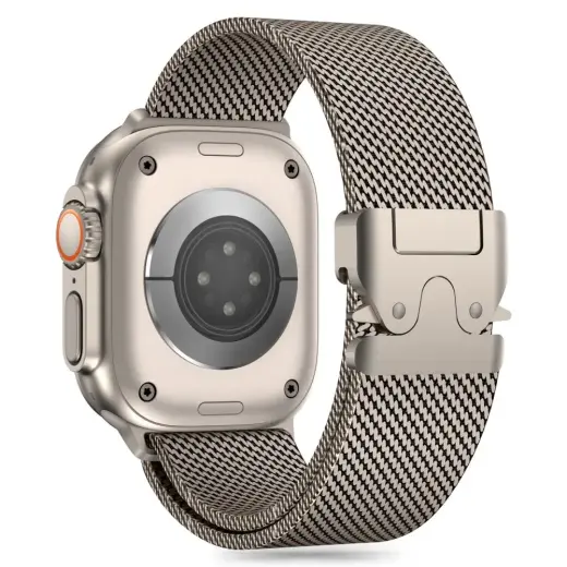 Tech-Protect Milano strap for Apple Watch 6 | 7 | 8 | 9 | 10 | SE | Ultra 1 | 2 (44 | 45 | 46 | 49 MM) - titanium Foto 2