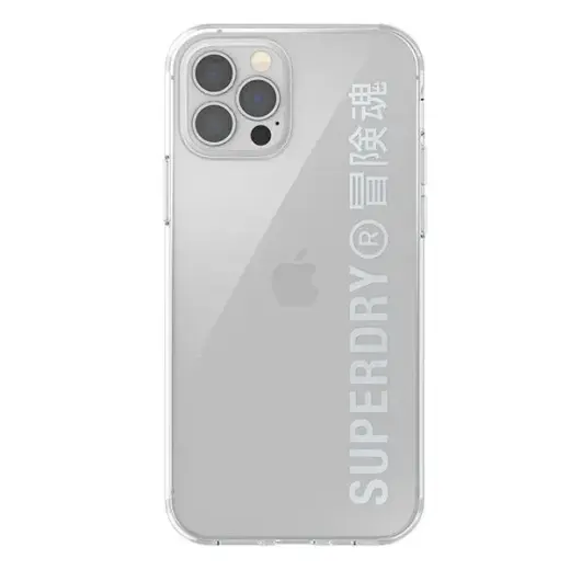SuperDry Snap iPhone 12|12 Pro Clear Cas e srebrny|silver 42591 Foto 2