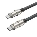 BWOO String datu pārraides un uzlādes vads | USB-C uz USB-C | 60W | 1.2m — Foto 1