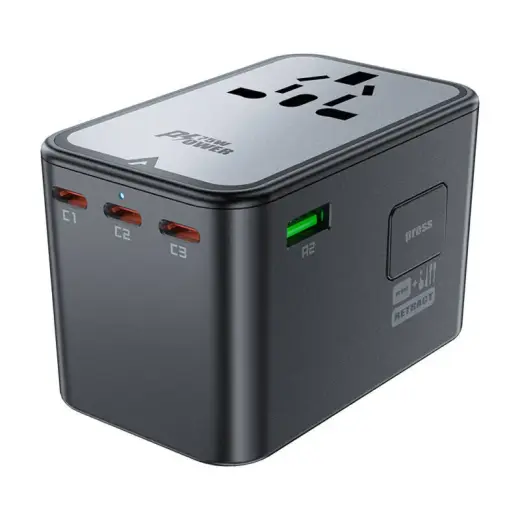 Acefast Z1 tīkla lādētājs | 67W | GaN | USB-A, USB-C | melns Foto 4