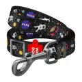 Waudog nylon dog leash, pattern "NASA21", width 20 mm, length 122 cm. Photo