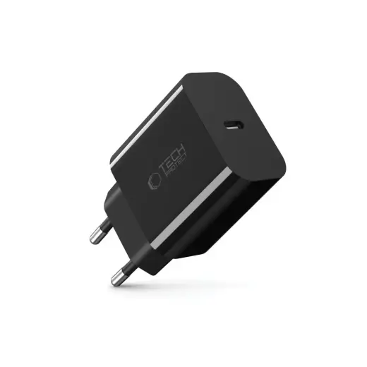 Tech-Protect NC20W USB-C 1-Port PD20W Wall Charger - Black Foto 2