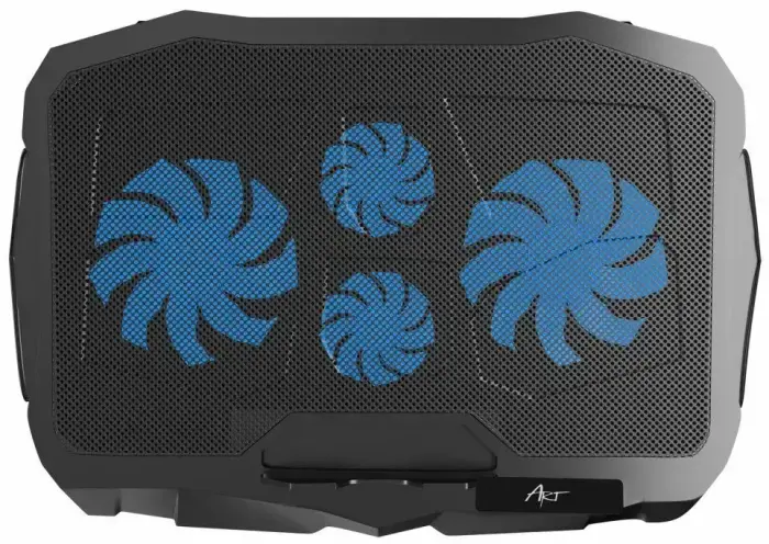 Cooling stand for laptop ART P4 2 x USB A LED black Foto 3