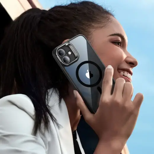 ESR Classic Hybrid Kickstand HaloLock MagSafe защитное стекло для iPhone 16 Plus Clear|Black Фото num