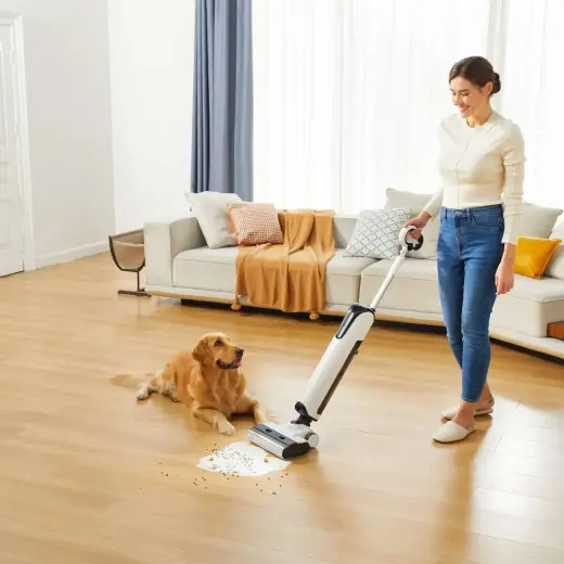 UWANT D100 17000Pa Upright Vacuum Cleaner with Mopping Function and Charging Station - White Фото num