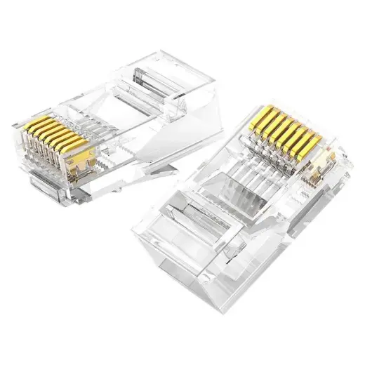 Ugreen 100x plug plug coupler end RJ45 8P8C Cat 6 transparent (60558) Фото num