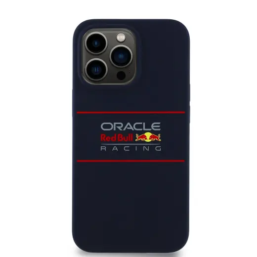 Red Bull Silicone Horizontal Logo phone case for iPhone 13 Pro with MagSafe support navy Photo