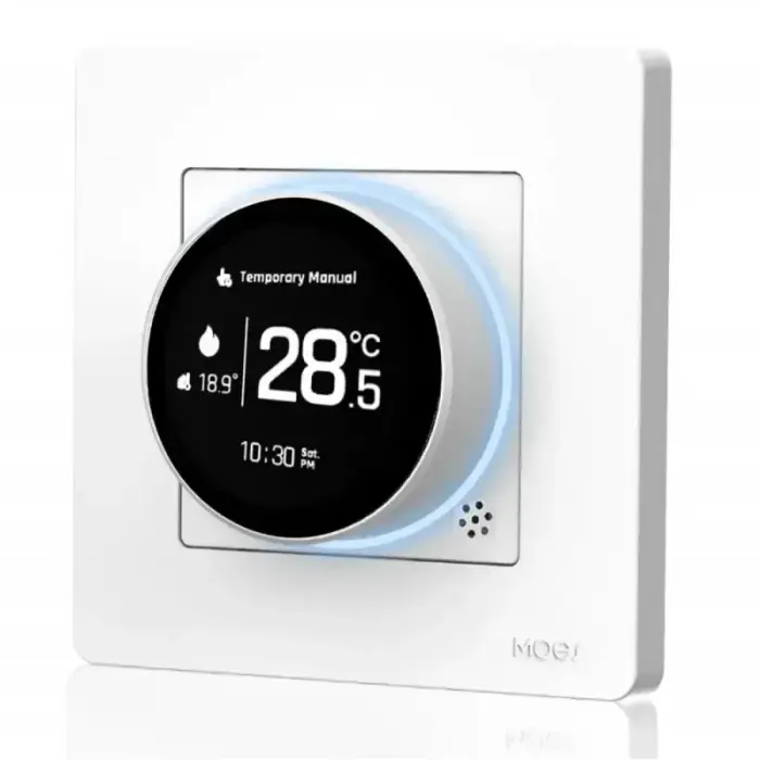 Vieds termostats grīdas ūdens vārstiem, balts, ZigBee, TUYA