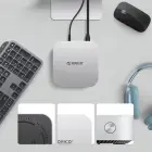 Orico MiniLink 9-in-1 Docking Station with M.2 SSD Hard Drive Bay - Silver Photo