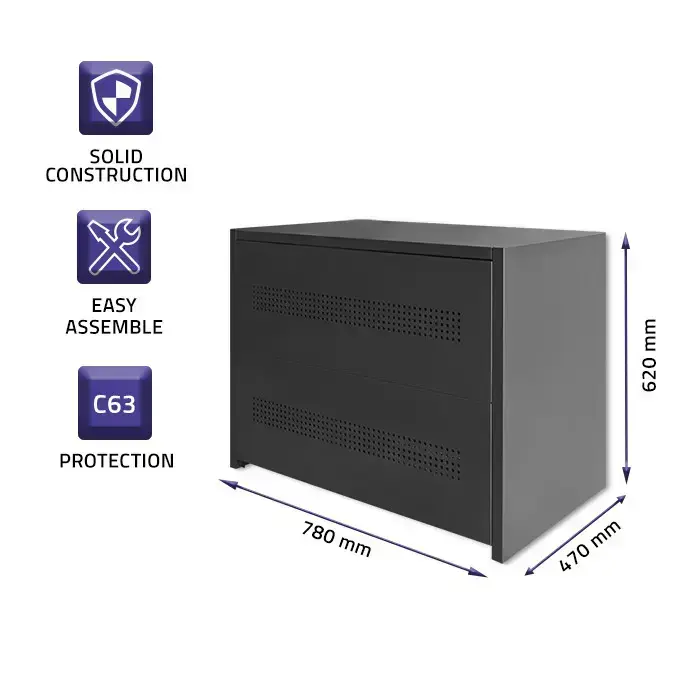 Qoltec Battery Module Housing | 18Ah | 8kW Foto 3