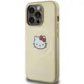 Hello Kitty Leather Kitty Head MagSafe case for iPhone 15 Pro - gold Фото num