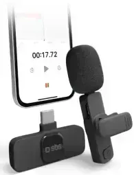 Bezvadu mikrofons SBS USB-C receiver clip mic