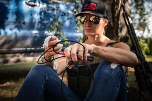 Tactical Recce 3:20 cable for Garmin USB-A Black|Red Foto 2