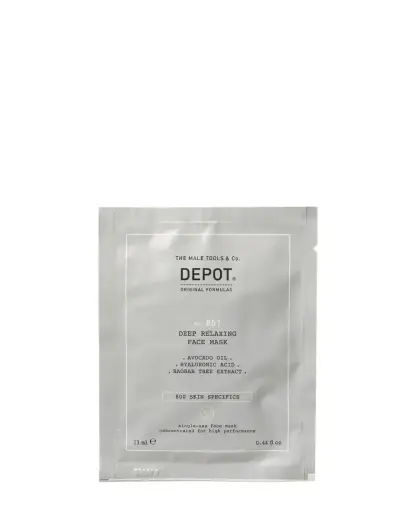 Set, Depot, 800 Skin Specifics No. 807, Hyaluronic Acid, Soothing/Hydrating & Nourishing, Sheet Mask, For Face, Day, 12 pcs, 13 ml