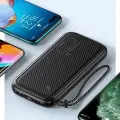 USAMS PB56 10KCD15003 (US-CD150) external battery (powerbank) | 10000 mAh | USB-A, USB-C, Micro USB | dark green Photo