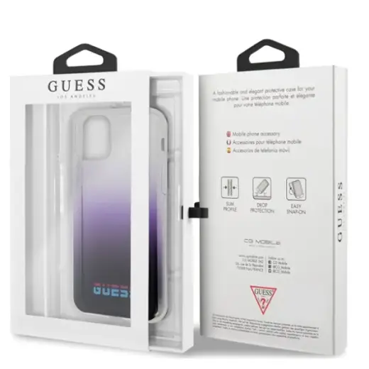 Guess GUHCN65DGCPU California Cover Силиконовый Чехол Для Apple iPhone 11 Pro Max Фиолетовый Фото num