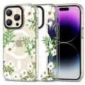 Tech-Protect MagMood MagSafe case for iPhone 15 Pro - daisies with leaves Photo