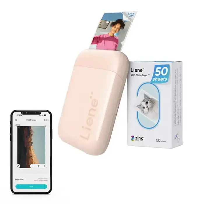 Liene Pearl 2x3" Portable Photo Printer (Pink)