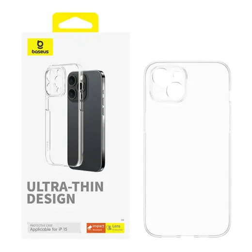 Phone Case for iPhone 15 Baseus OS-Lucent Series (Clear) Photo