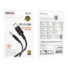Borofone Cable AUX BL25B Nice - Type C to jack 3,5mm - 1 metre black Foto 9