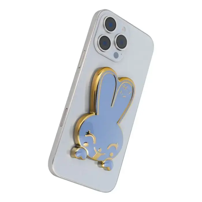 Phone stand RABBIT - stick-on - blue Foto 2