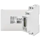 Qoltec Single-phase electronic energy meter | DIN rail | 230V | LCD | 1P | Slim Foto 6