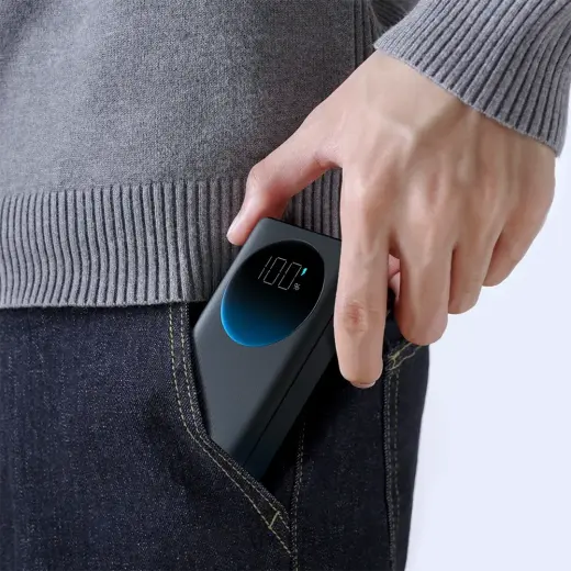 Joyroom JR-PBF01 внешний аккумулятор (powerbank) | 10000 mAh | 30W | USB-C, USB-A | LED фонарик | черный Фото num