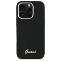 Guess GUHCP16XSMBSLK iPhone 16 Pro Max 6.9" black hardcase Silicone Script Metal Logo & Frame Foto 3