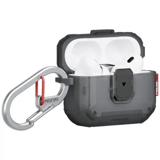 Case Skinarma Mecha LE for AirPods Pro 3 smoke Foto 2