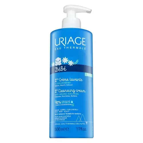 Uriage Bébé Nourishing Protective Cleansing Cream 1st Cleansing Cream with Organic Edelweiss 500 ml