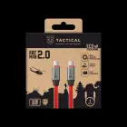 Tactical Fat Man 2.0 Cable USB-C|USB-C 1m Red Foto 1