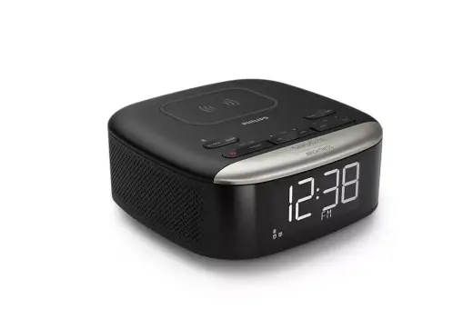 PHILIPS Radio pulkstenis, melns Foto 2