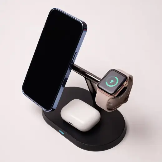 Maxlife MXWC-03 3in1 wireless charger 15W black Foto 14