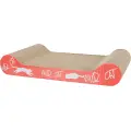 Nail sharpener : Trixie Wild Cat scratching cardboard, 41 × 7 × 24 cm, orange Photo