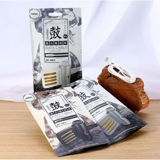 REMAX Cable Waist Drum RC-082m - USB to Micro USB - Grey Foto 9