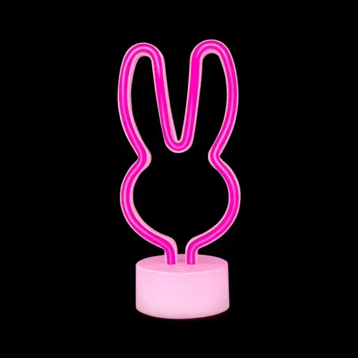 Neon LED on stand RABBIT pink USB-C FSC-10 Forever Light Foto 2