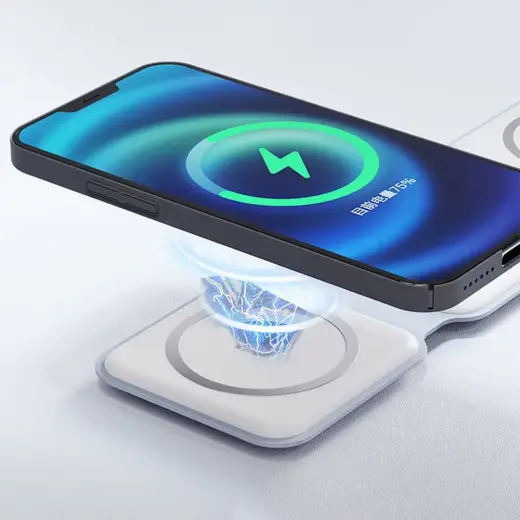 Dudao A11N 15W 3in1 inductive charger - white Фото num