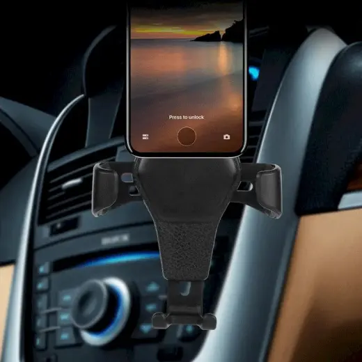 Automašīnas turētājs H01 Gravity Air Vent Outlet Car Mount melns Foto 6