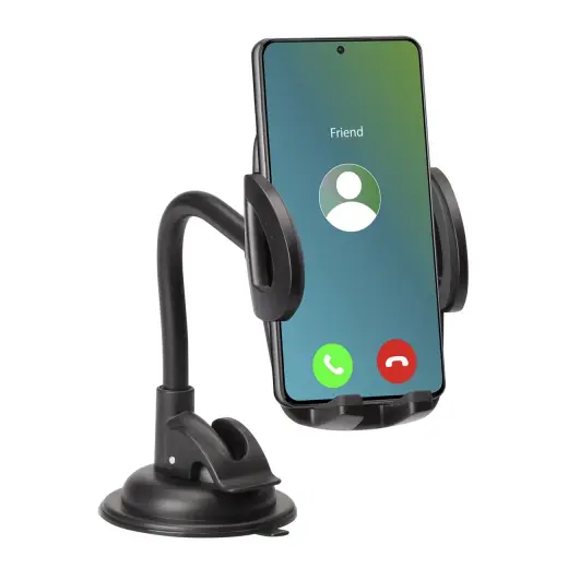 Universal car holder for smartphone up to 6.8" Black Photo